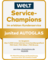 Siegel: Service Champions Medaille GOLD 2025